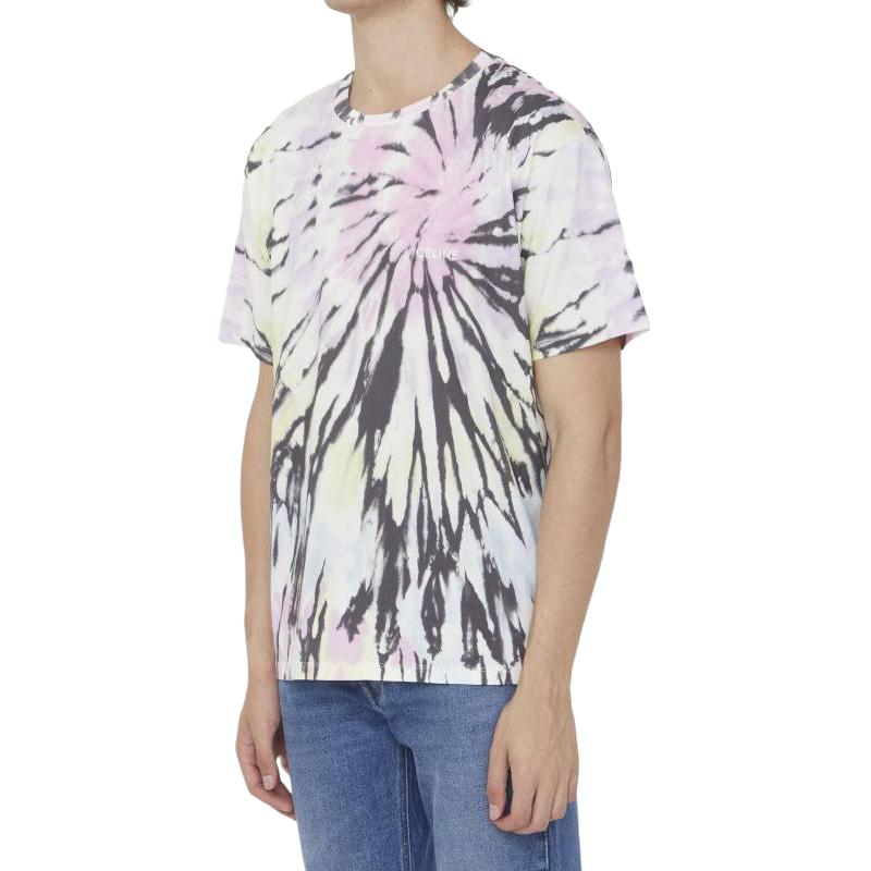 Purchase CELINE Kaos Pendek Tie-Dye Crewneck Multicolor. 2X59G649V-14PX