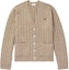 Buy 셀린느 브이넥 버튼업 니트 가디건 라이트 그레이 브라운 2AD5G362W-18LT