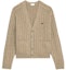 Order 셀린느 브이넥 버튼업 니트 가디건 라이트 그레이 브라운 2AD5G362W-18LT