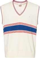 CELINE V-Neck Striped Wool Sweater Vest - Beige. 2ADCJ366Y-12TZ CELINE V-Neck Striped Wool Sweater Vest - Beige. 2ADCJ366Y-12TZ