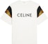 Buy CELINE White Crew Neck T-Shirt with Logo and Letter Print Design. 2X50A671Q-01EA