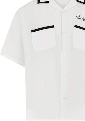 CELINE White Logo Letter Short Sleeve Shirt 2C516852C-01OW Details for CELINE White Logo Letter Short Sleeve Shirt 2C516852C-01OW