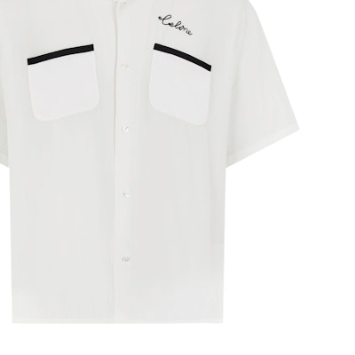 CELINE White Logo Letter Short Sleeve Shirt 2C516852C-01OW Sizing CELINE White Logo Letter Short Sleeve Shirt 2C516852C-01OW