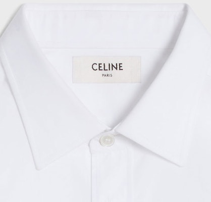 CELINE Kemeja Lengan Panjang Putih Gaya Santai dengan Butang 2C86A091F-01BC Details for CELINE Kemeja Lengan Panjang Putih Gaya Santai dengan Butang 2C86A091F-01BC