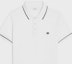 Sizing CELINE Polo Blanco de Manga Corta con Logo Impreso. 2X75H626U-01OB