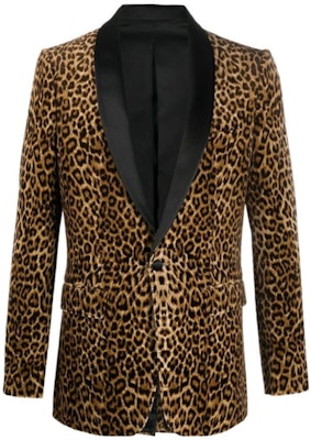 赛琳 黄色豹纹单扣西装外套. 2V094767K-18FV Buy 赛琳 黄色豹纹单扣西装外套. 2V094767K-18FV