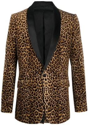 赛琳 黄色豹纹单扣西装外套. 2V094767K-18FV Order 赛琳 黄色豹纹单扣西装外套. 2V094767K-18FV