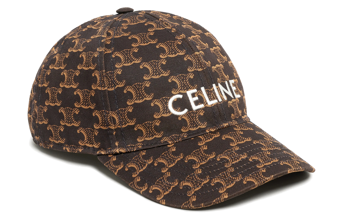 CELINE Alphabet Embroidered Monogram Print Baseball Cap Unisex. 2AUA1731O-19MA