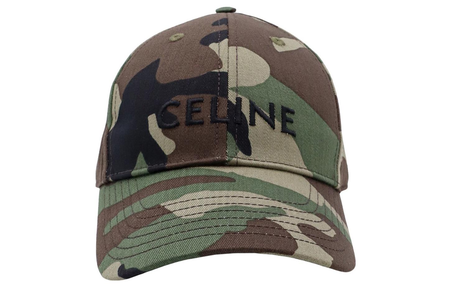 Lookbook CELINE Alphabet Logo Camouflage Cap - Unisex Couples' Design. 2AU6K494M02MK