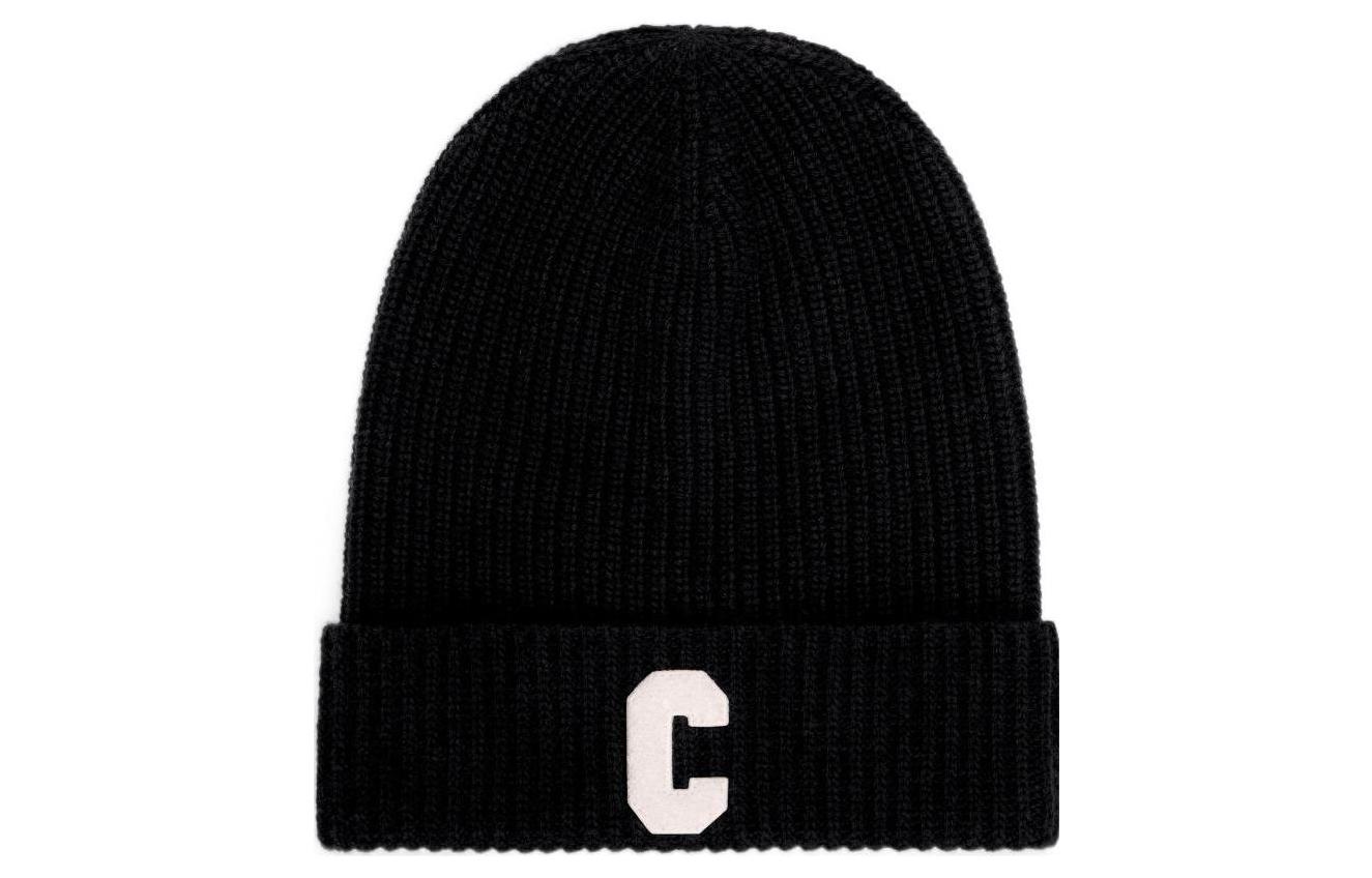 Order CELINE Alphabet Logo Ribbed Knit Beanie Black . 2AG50378U38NO