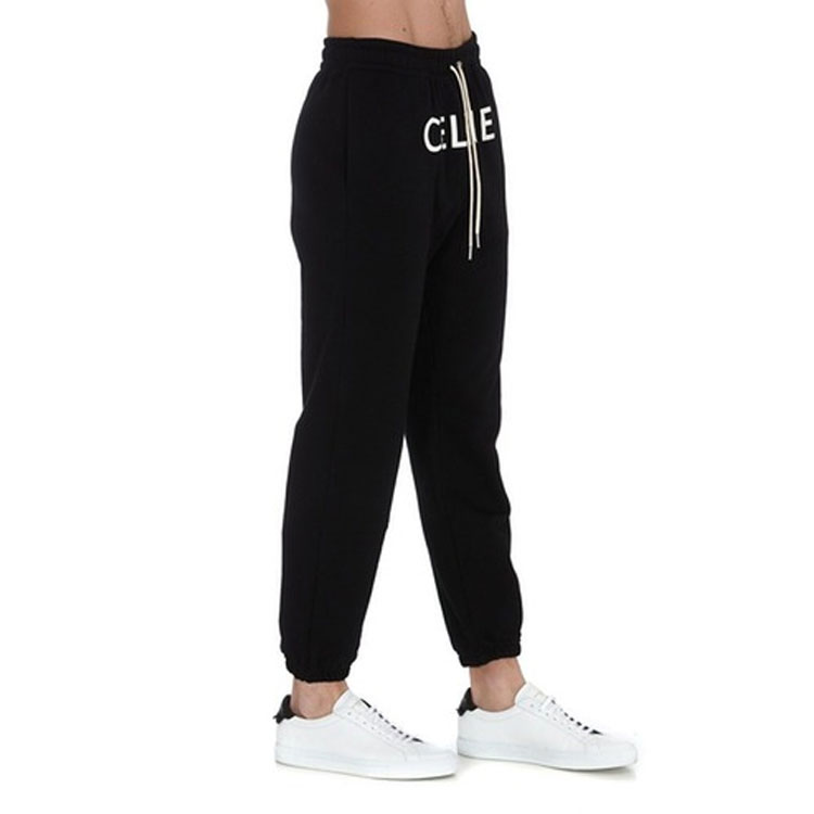 Details for CELINE 字母印花運動針織長褲 黑色 2Z056052H-38AW