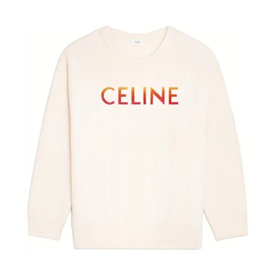 CELINE Alphabet Pullover Sweatshirt Men’s Off-White. 2A09X666Q-01OW