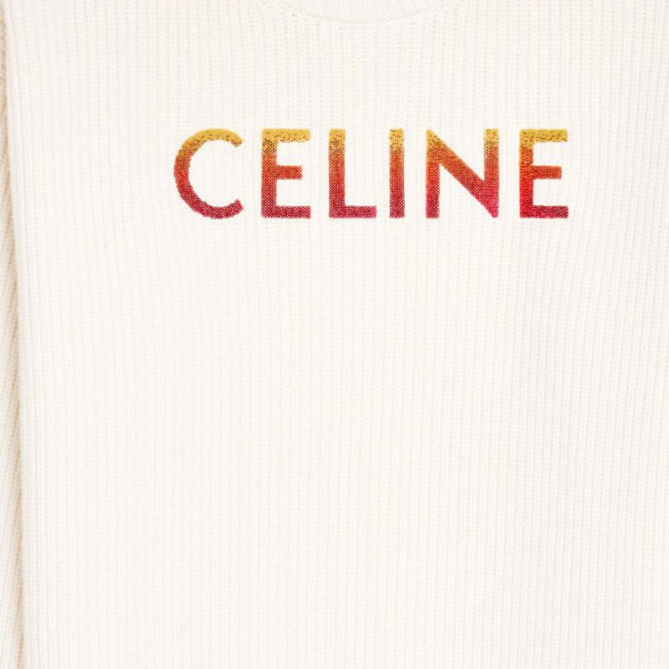 Sizing 셀린 알파벳 풀오버 스웨트셔츠 남성 오프화이트. 2A09X666Q-01OW