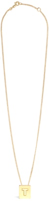CELINE 字母T項鍊金色 男女黃銅情侶飾品 46N0T6BRA-35OR Shop CELINE 字母T項鍊金色 男女黃銅情侶飾品 46N0T6BRA-35OR