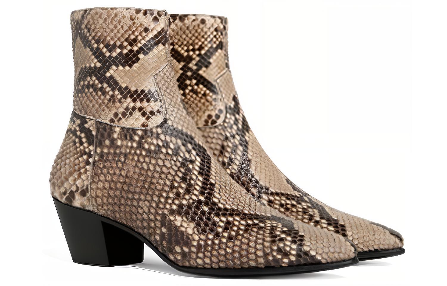 CELINE Ankle Boot 'Natural Shine Snake Leather' 圖 2
