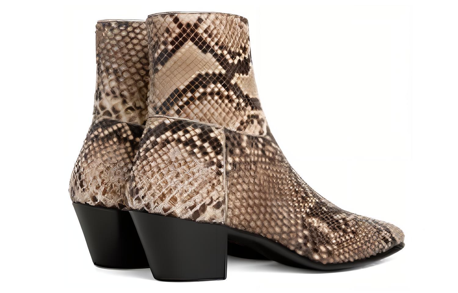 CELINE Ankle Boot 'Natural Shine Snake Leather' 圖 3