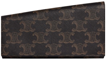 Celine Asymetric Clutch XL Triomphe Tan Celine Asymetric Clutch XL Triomphe Tan