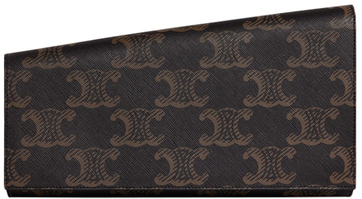 赛琳特大号不对称Triomphe手拿包褐色 Buy 赛琳特大号不对称Triomphe手拿包褐色