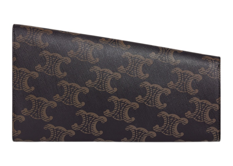 Lookbook Celine Asimetrik Clutch XL Triomphe Tan