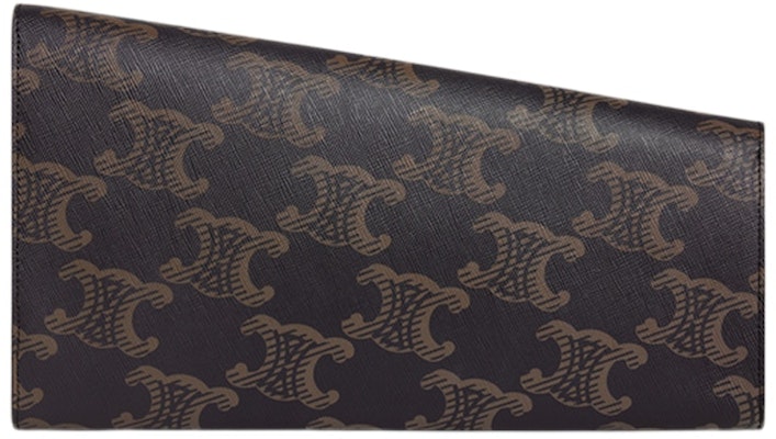 赛琳特大号不对称Triomphe手拿包褐色 Lookbook 赛琳特大号不对称Triomphe手拿包褐色