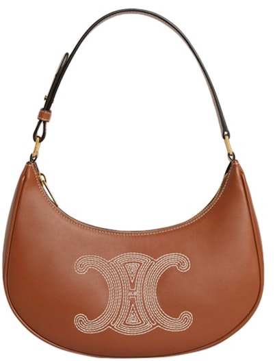 celine-ava-bag-triomphe-embroidery-tan