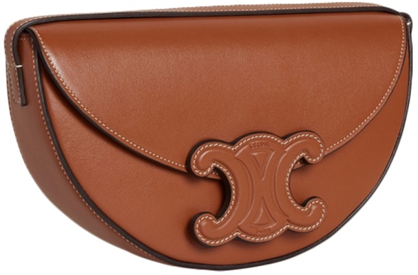 赛琳Triomphe刺绣棕色斜挎包 Order 赛琳Triomphe刺绣棕色斜挎包