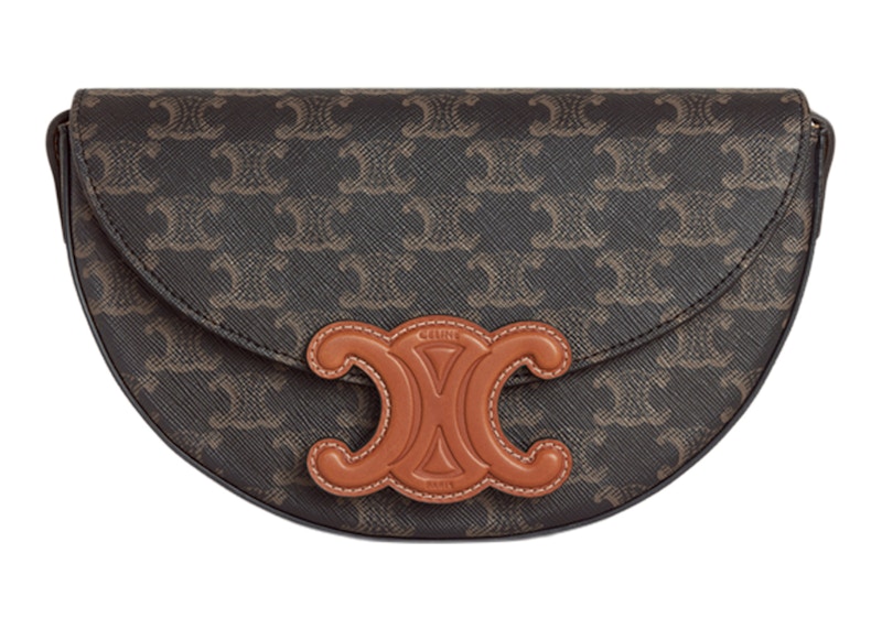 Celine Besace Shoulder Bag Triomphe Tan