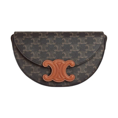 Celine Besace Shoulder Bag Triomphe Tan