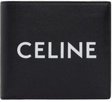 Celine Bifold Celine Print Wallet (4 Slot 2 Note Pockets 2 Flat Pockets) Black White Celine Bifold Celine Print Wallet (4 Slot 2 Note Pockets 2 Flat Pockets) Black White