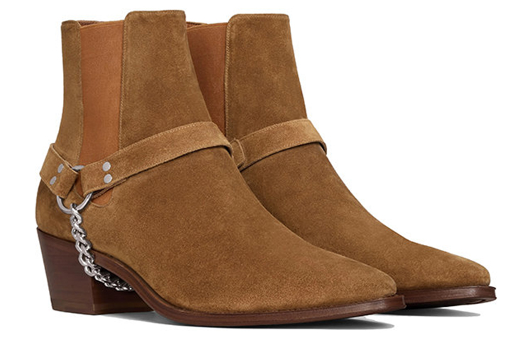 CELINE Biker Chelsea Boot 'Brown Chain' 圖 3