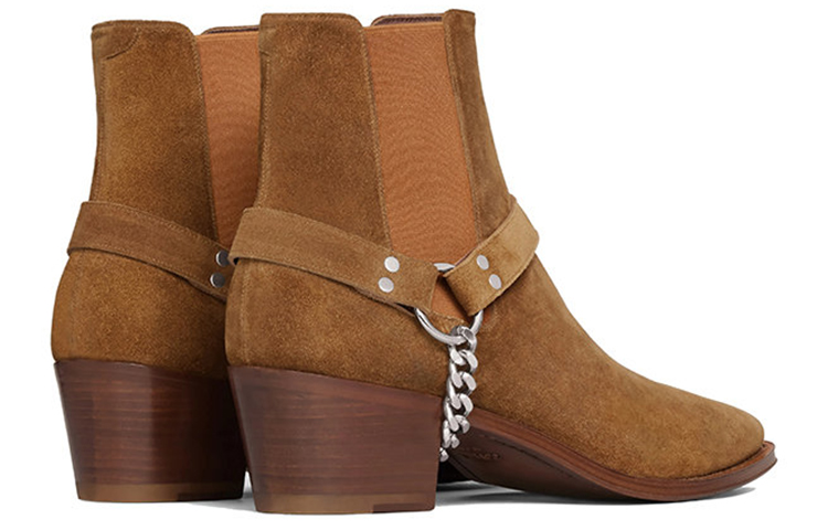 CELINE Biker Chelsea Boot 'Brown Chain' 圖 4