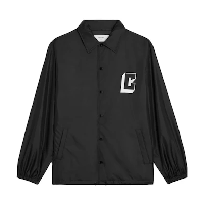 Celine Black Alphabet Print Long-Sleeve Jacket 2W36A495M-38NO