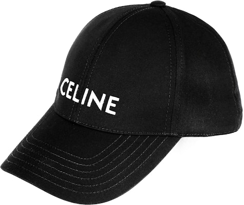 CELINE Black Cotton Baseball Cap with Embroidered Logo Unisex Couple Style 2AUA1242N.38NO Buy CELINE Black Cotton Baseball Cap with Embroidered Logo Unisex Couple Style 2AUA1242N.38NO