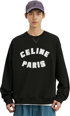 Celine Sweatshirt Hitam Cetakan Huruf Crewneck Pullover 2Y89G670Q-38AW Shop Celine Sweatshirt Hitam Cetakan Huruf Crewneck Pullover 2Y89G670Q-38AW