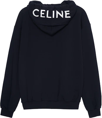 Celine 黑色Logo印花抓毛拉鍊連帽衫 - 寬鬆版型 2Y497052H-38AW Lookbook Celine 黑色Logo印花抓毛拉鍊連帽衫 - 寬鬆版型 2Y497052H-38AW