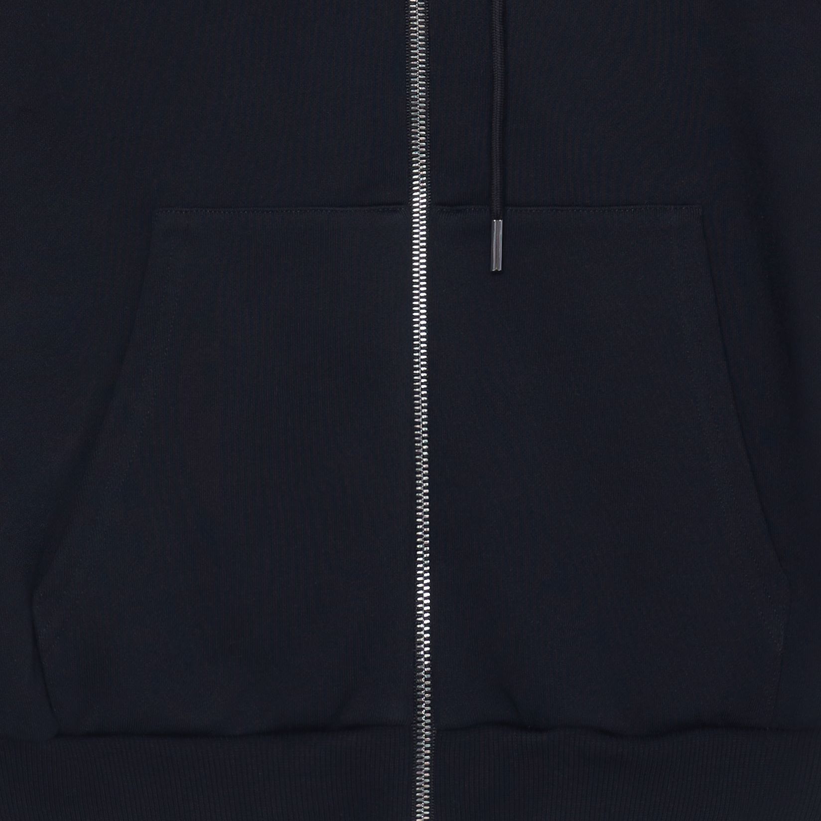 Cheap Celine 黑色Logo印花抓毛拉鍊連帽衫 - 寬鬆版型 2Y497052H-38AW