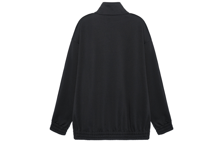 Lookbook Sudadera Negra Oversize de Celine con Cremallera y Bordado de Logo. 2Y490121O-38NO