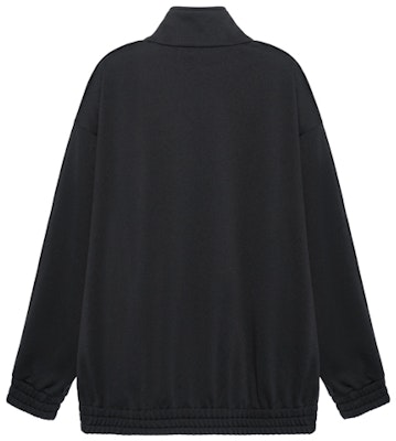 CELINE Black Oversized Zip-Up Sweatshirt with Logo Embroidery. 2Y490121O-38NO Lookbook CELINE Black Oversized Zip-Up Sweatshirt with Logo Embroidery. 2Y490121O-38NO