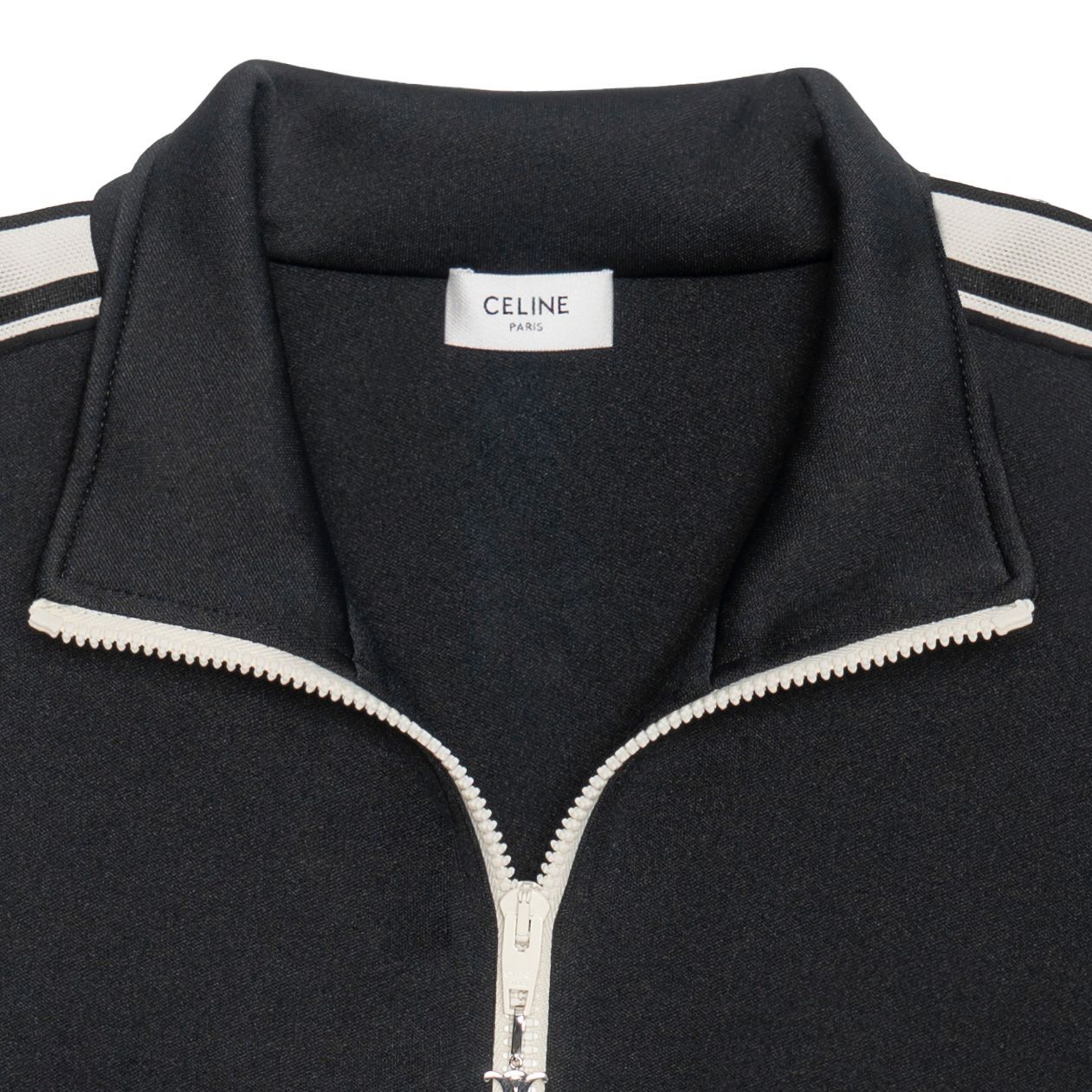 Purchase Sudadera Negra Oversize de Celine con Cremallera y Bordado de Logo. 2Y490121O-38NO