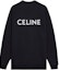 Buy CELINE 黑色单排扣针织毛衣 带标志印花 时尚简约款式 2Y672670Q-38AW