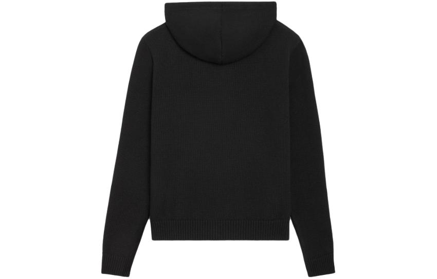 Lookbook Celine 黑色純色拉鏈連帽外套 長袖 2Y36D450I-38AW