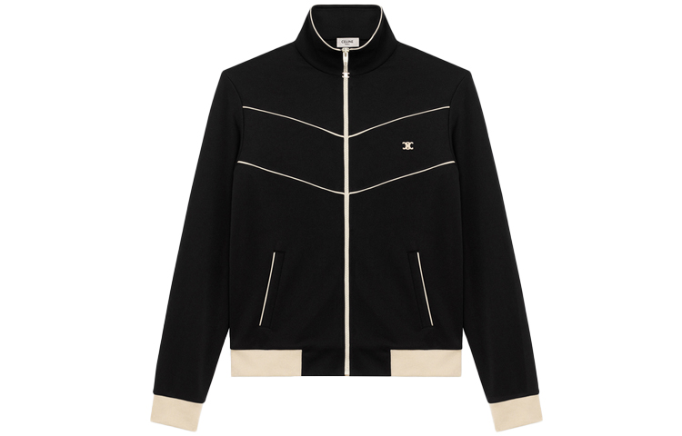 Order セリーヌ ブラック トリオンフロゴ ジップアップ カラーブロックフーディー 2Y170020J-38NO