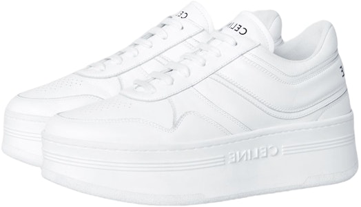 CELINE Blocks Wedge Optic Putih (Wanita) 346163338C.01OP Lookbook CELINE Blocks Wedge Optic Putih (Wanita) 346163338C.01OP