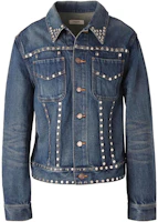 Celine Blue Polka Dot Long Sleeve Jacket with Single-Breasted Design 930F2Q20007DU Celine Blue Polka Dot Long Sleeve Jacket with Single-Breasted Design 930F2Q20007DU