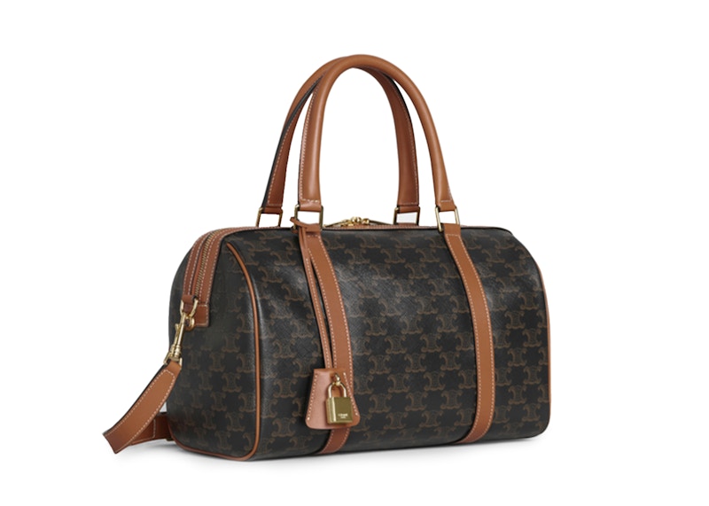 Celine Boston Bag Triomphe Tan