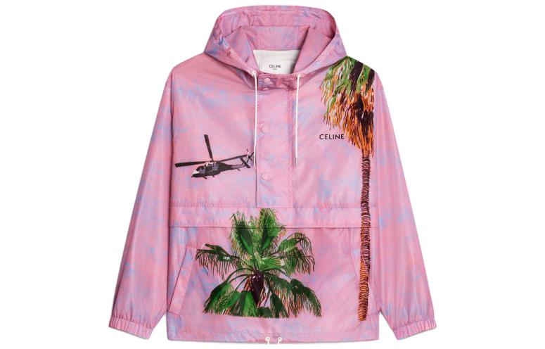 Celine Botanical Print Hooded Jacket 2W828397U-14ML