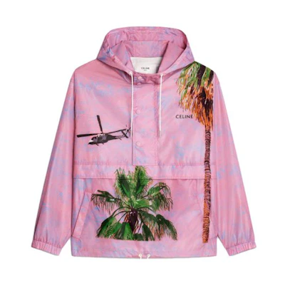 Celine Botanical Print Hooded Jacket 2W828397U-14ML