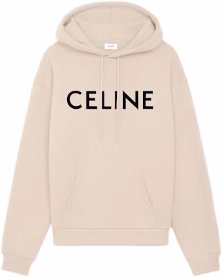 CELINE BOY DOLL FW22 米色Logo加大款連帽長袖抓毛上衣. 2Y321670Q.-02SX Order CELINE BOY DOLL FW22 米色Logo加大款連帽長袖抓毛上衣. 2Y321670Q.-02SX
