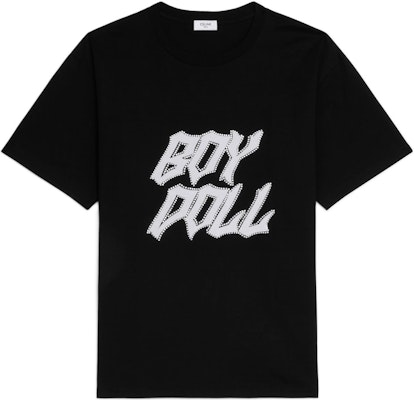 CELINE Boy Doll FW22 Kaos Pria Hitam Logo Stud Crew Neck Fit Santai. 2X59C671Q-38AW Buy CELINE Boy Doll FW22 Kaos Pria Hitam Logo Stud Crew Neck Fit Santai. 2X59C671Q-38AW