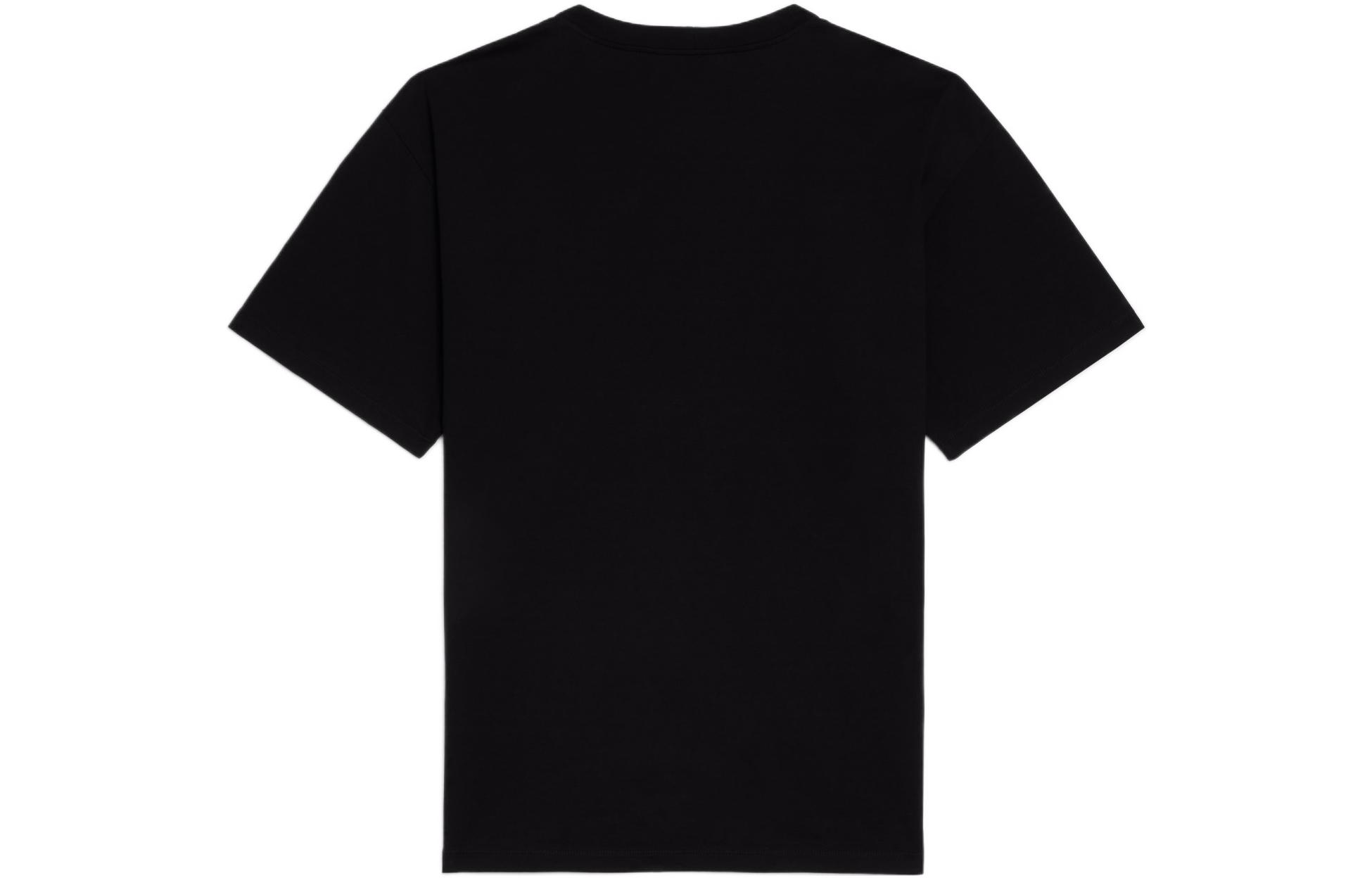 Lookbook CELINE Boy Doll FW22 Kaos Pria Hitam Logo Stud Crew Neck Fit Santai. 2X59C671Q-38AW